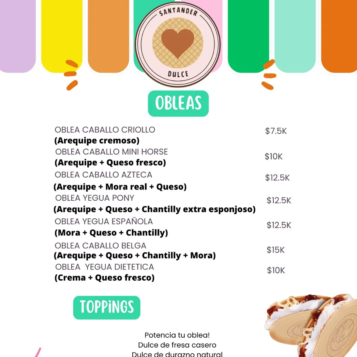 Obleas de Santander Dulce